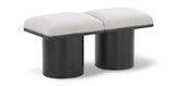 Pavilion - 2 Piece Modular Bench With Black Base