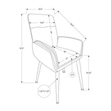 Dining Chair For Kitchen (Set of 2) - Brown - Polyester