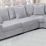 Armless Chair Modular With Pillow Living Room Furniture - Gray / Mink