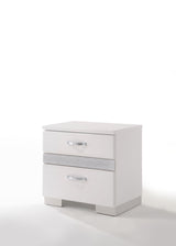 Naima II - High Gloss Nightstand - White