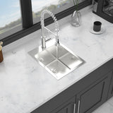 Stainless Steel Drop In Kitchen Sink, Topmount