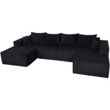 Modular Sectional Sofa, Convertible Couch With Chaise Corduroy