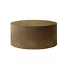 Modern Wave Stripe Round Coffee Table With Spacious Top