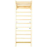 Swedish Ladder, Stall Bars Set For Physical Therapy & Gymnastics - Natural