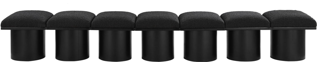 Pavilion - 7 Piece Modular Bench With Black Base