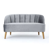 Modern Classic Shell Backed Loveseat