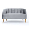 Modern Classic Shell Backed Loveseat