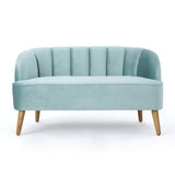 Modern Classic Shell Backed Loveseat