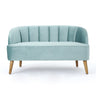 Modern Classic Shell Backed Loveseat
