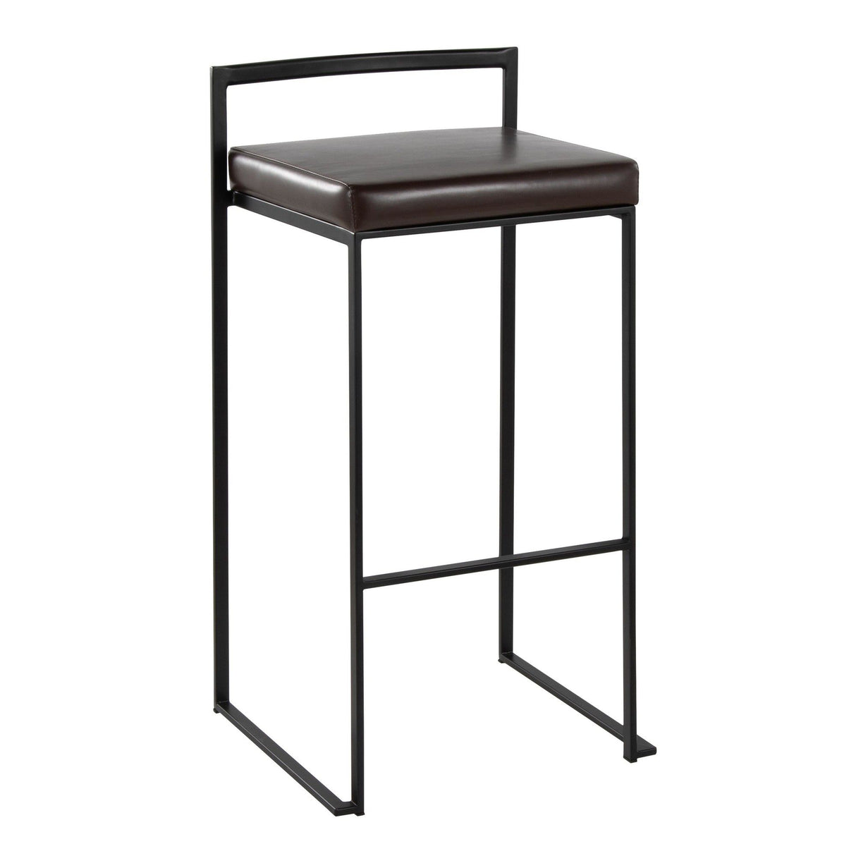 Fuji - Stackable Barstool - Black Metal