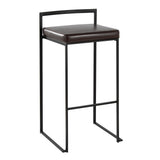Fuji - Stackable Barstool - Black Metal