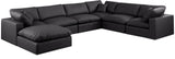 Comfy - 7 Piece Faux Leather Modular Sectional With Chaise
