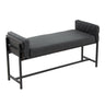 Kari - Farmhouse Bench - Gray Wood