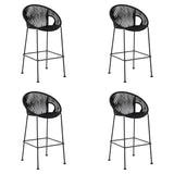 Acapulco - Indoor Outdoor Steel Bar Stool With Rope Set