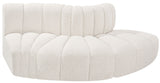 Arc - Boucle Fabric 3 Piece Modular Sofa