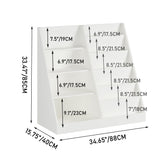 Bookshelf And Toy Storage Organizer, 4 Tier Bookcase With Display Stand For Playroom