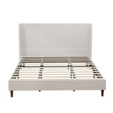 Upholstered Bed & High Headboard Design