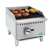 16 in. Commercial 1-Burner Natural Gas Charbroiler with 30,000 BTU in Stainless-Steel (KM-GCB1-18M)