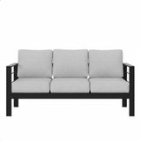 All-Weather Patio Sofa & Cushions, 3 Seat Outdoor Couch
