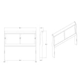 Charlston - Modern Sleigh Design Bed With LED