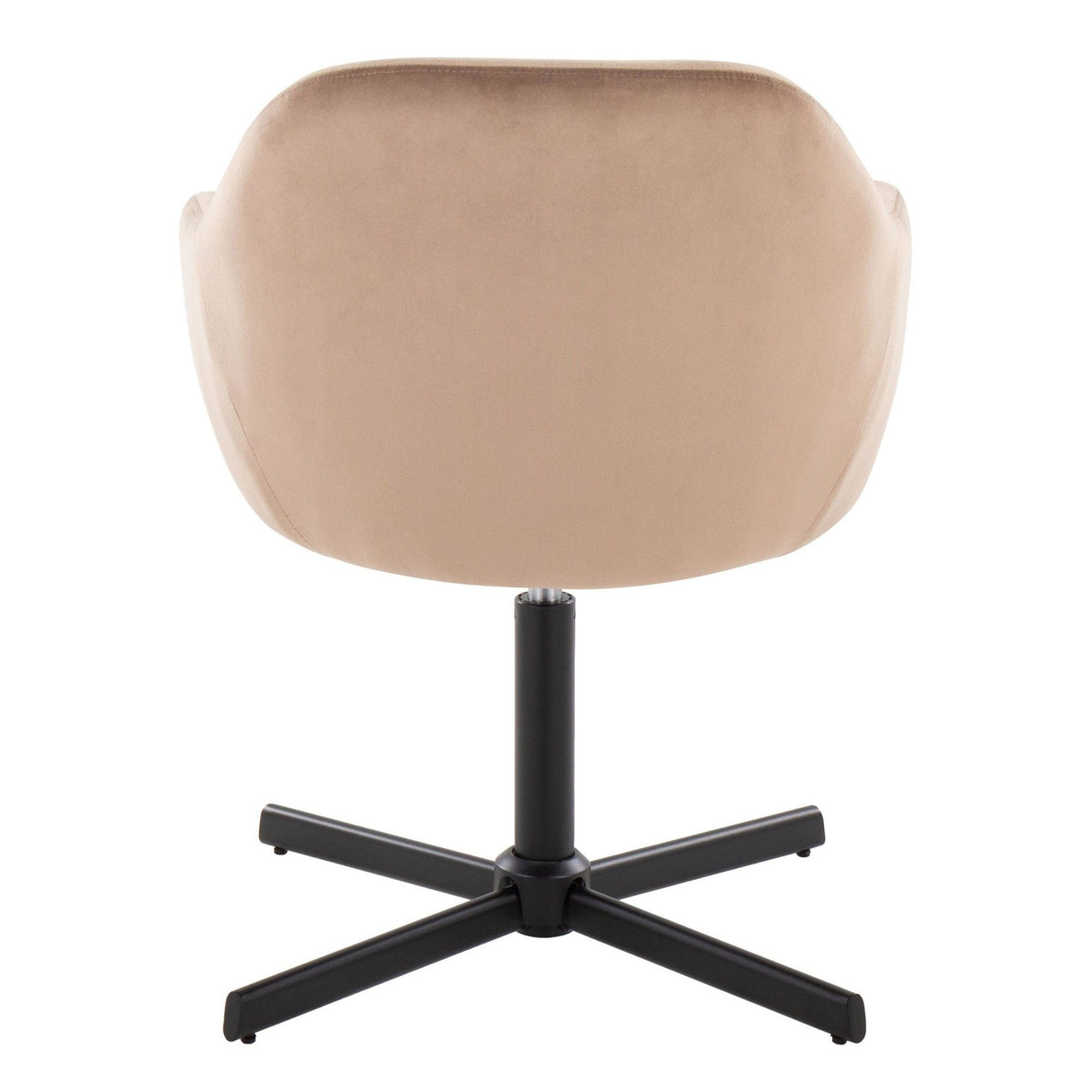 Buena - Swivel Accent Chair - Black Metal Base