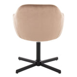 Buena - Swivel Accent Chair - Black Metal Base