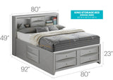 Marilla - Storage Bed With Bookcase Headboard