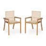 Belfast - Dining Chair With Acacia Wood Frame And Mesh Seating (Set of 2)