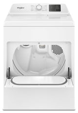 Whirlpool WGD4307SW dryer with hamper door open