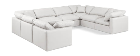 Indulge - Faux Leather 8 Piece Modular Sectional