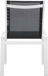 Nizuc - Outdoor Patio Dining Chair With White Frame (Set of 2)