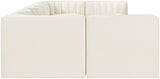 Rummi - Velvet Performance Fabric Upholstered 7 Piece Modular Sectional (With 2 Corner Chairs)