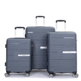 Hardshell Suitcase Double Spinner Wheels Luggage Sets, Lightweight With Tsa Lock, 3 Piece Set