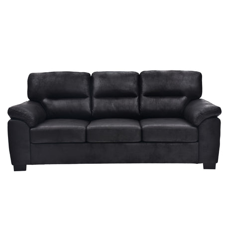 3 Seater Sofa With Padded Armrests And Triangular Leg