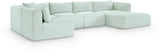 Shaggy - 5 Piece Modular U-Shaped Sectional
