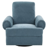 Manual Swivel Recliner Rocker Chair With Adjustable Backrest