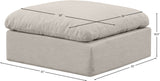 Indulge - Linen Ottoman