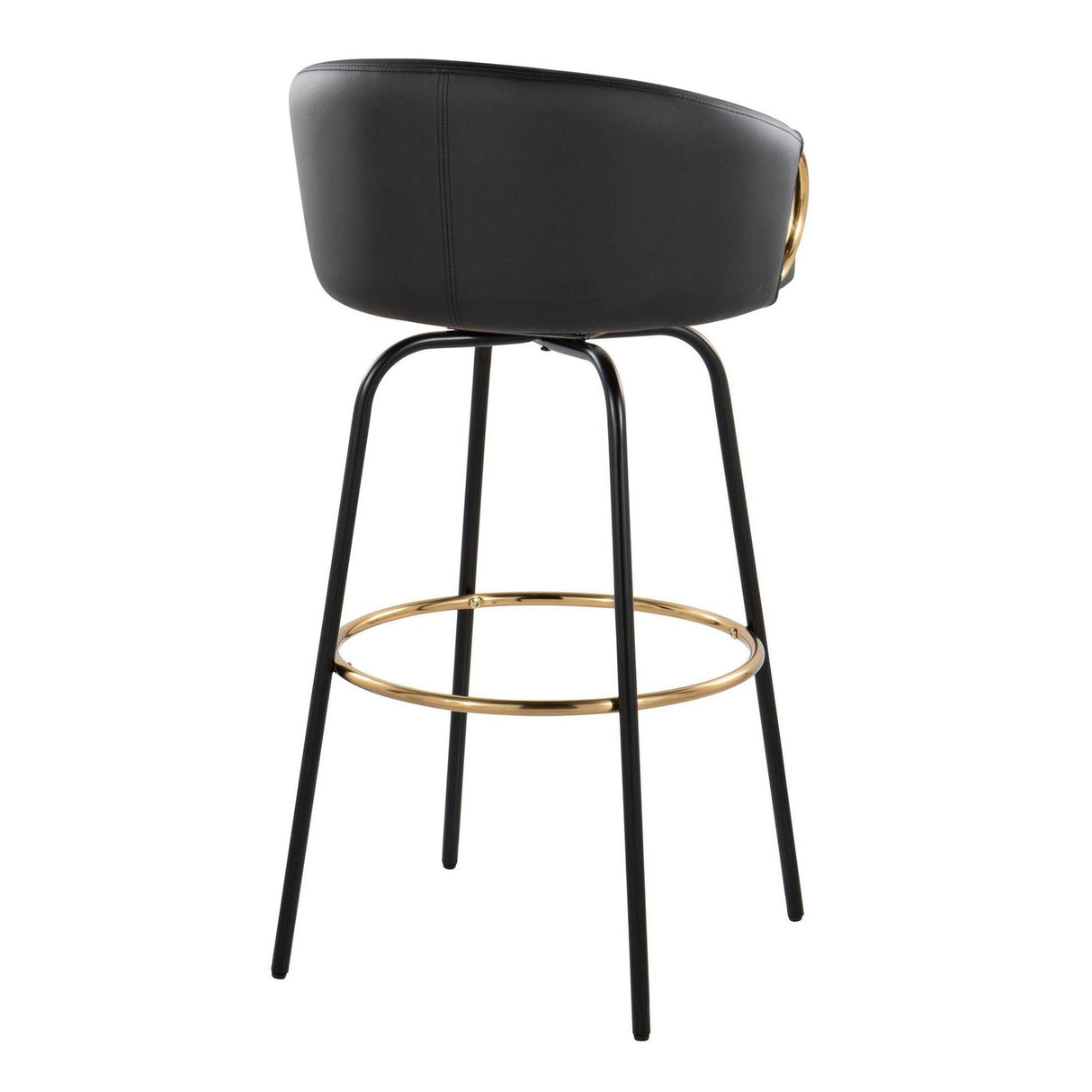 Claire - 30" Fixed-Height Barstool (Set of 2) - Black Base