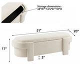 Versatile Storage Ottoman Bench, Spacious & Durable