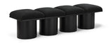 Pavilion - 4 Piece Modular Bench With Black Base
