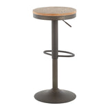 Dakota - Adjustable Barstool - Antique Metal