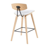 Fox - Swivel Counter Height Stool - Light Brown