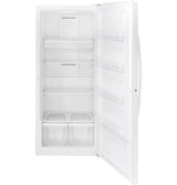 GE ENERGY STAR 21.3 cu. ft. Frost-Free Garage Ready Upright Freezer – White (FUF21DLRWW)