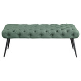 Ella - Upholstered Tufted Bench Metal Legs
