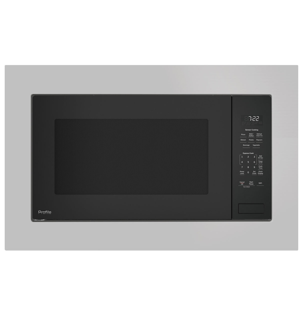 GE Profile PCWK22U1WDD microwave turntable detail