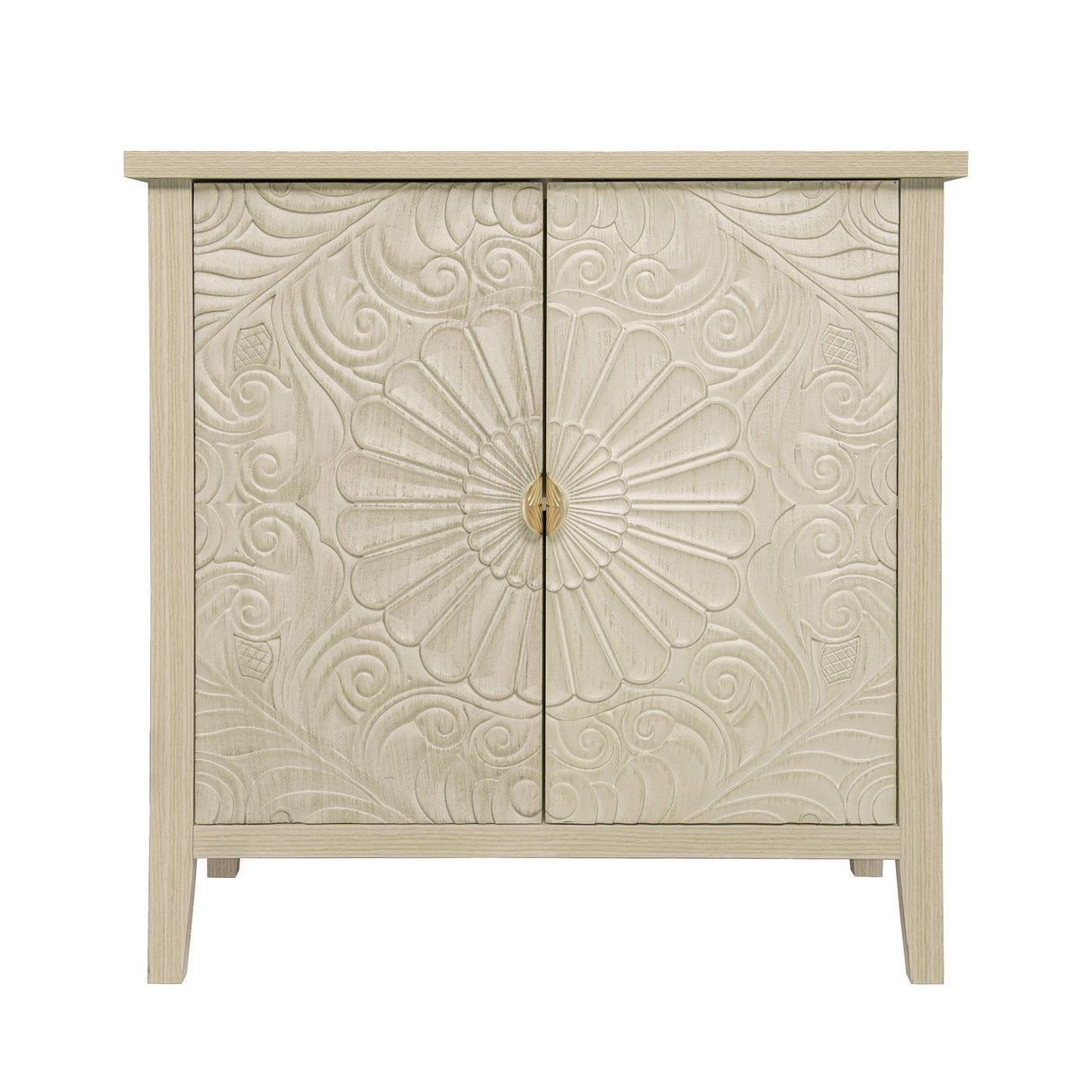 2 Door Cabinet, American Furniture, Suitable For Bedroom, Living Room, Study - Natural