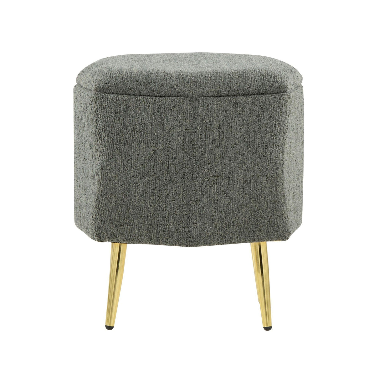 Diamond - Ottoman - Gold Metal Legs