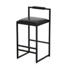 Elegant Bar Stool Set With Backrest And Footrest, Counter Height (Set of 2)