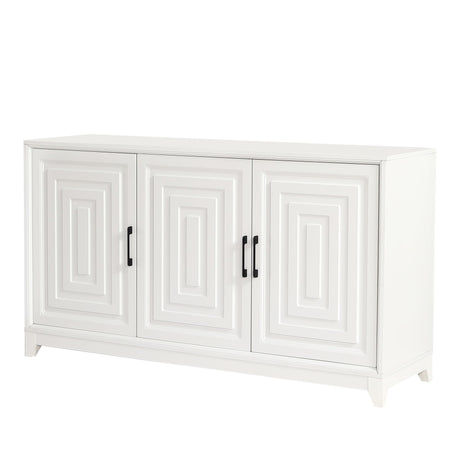 TV Stand, Media Console Cabinet With 2 Spacious Storage Space