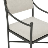 Leni - Outdoor Armchair With Cushions And Powder Coated Aluminum Frame - Moonveil / Warm Gray